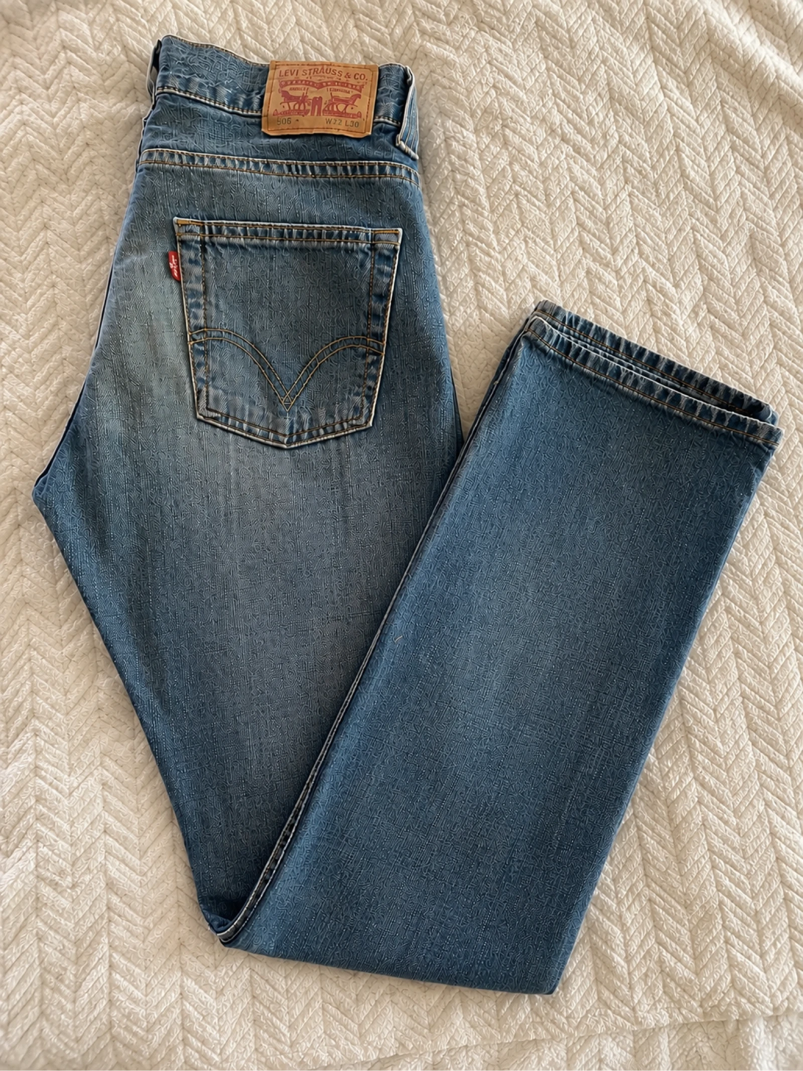 Jean Levi’s 506 W32 L34 bleu denim coupe droite vintage homme